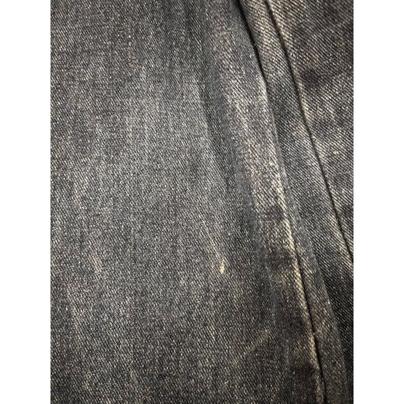 Forever21 Dark Wash Wide Leg Distressed Hem Denim Jeans Women's Size 26 FLAW - Picture 15 of 16